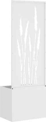thumbnail of vidaXL Blumentopf mit dekorativem Paneel Weiß 50 x 140 cm