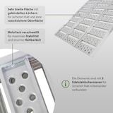 thumbnail of DREIBREIT by TRUTZHOLM 2-fach Auffahrrampe klappbar 175cm Tragkraft 1020kg Alu grau gelocht gerillt Verladerampe Rampe