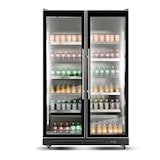 thumbnail of Gastro Lagerkühlschrank Kühlschrank Gewerbekühlschrank 900l 2-10°C 2 Glastüren