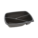 thumbnail of MONOUSO - Wiederverwendbare Plastikbehälter aus PP Schwarz 3F 900ml 23x17x5cm (75 Stück)