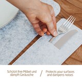 thumbnail of 18 er Set Tischsets  6 Platzsets Bestecktaschen Glasuntersetzer