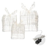 thumbnail of ECD Germany 3er Set LED Geschenkboxen Gold, 90 warmweiße LEDs, IP44 wasserdicht, Metall, Weihnachtsdeko Innen/Außen, beleuchtete Geschenkboxen