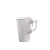 thumbnail of 2000 Kaffeebecher mit Henkel Einweg Kaffeetassen weiß Papier/PE 180ml Durchmesser 73mm 79mm hoch
