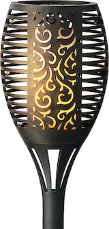 thumbnail of Solar Fackel plastik Flacker-Effekt Ø12cm H.61.5cm schwarz/Flamme