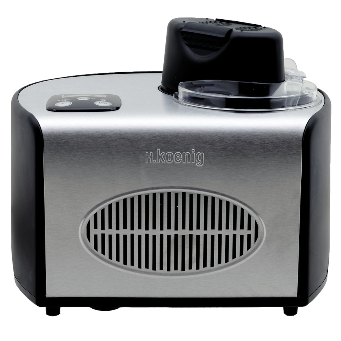H.Koenig professionelle Eismaschine HF250 - Elektrisch - 1,5 L - 150 W - Kühlfunktion - Schnelle Zubereitung - Eis, Frozen Joghurt und Sorbet