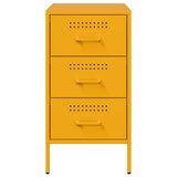 thumbnail of vidaXL Nachttisch Senfgelb 36x39x68 cm Stahl