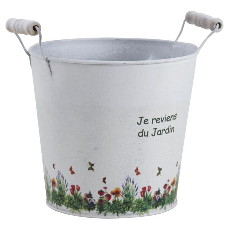 Cache-pot en zinc Jardin