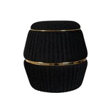 thumbnail of Hocker Britteny 210 Schwarz / Gold