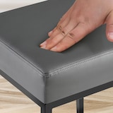 thumbnail of 2er Set Barhocker Montreal Kunstlederbezug schwarz/grau