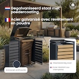 thumbnail of 4gardenz® Kliko Ombouw 4 kliko - Afvalbak-ombouw- Containerombouw Weerbestendig - Houtlook