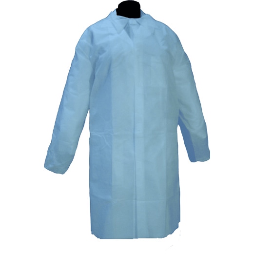 ENVASES DEL MEDITERRÁNEO · BATA DESECHABLE AZUL CIERRE VELCRO 35 gr. (50 Uds.) · uso profesional · higiene