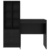 thumbnail of vidaXL Schreibtisch mit Schubladen 2 pcs Schwarz Eichen-Optik