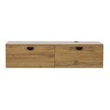 thumbnail of Oviala Meuble TV suspendu 120 cm industriel bois clair
