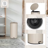 thumbnail of Abfallsammler / Mülleimer CLEAN STEP 2 30L beige hjh OFFICE