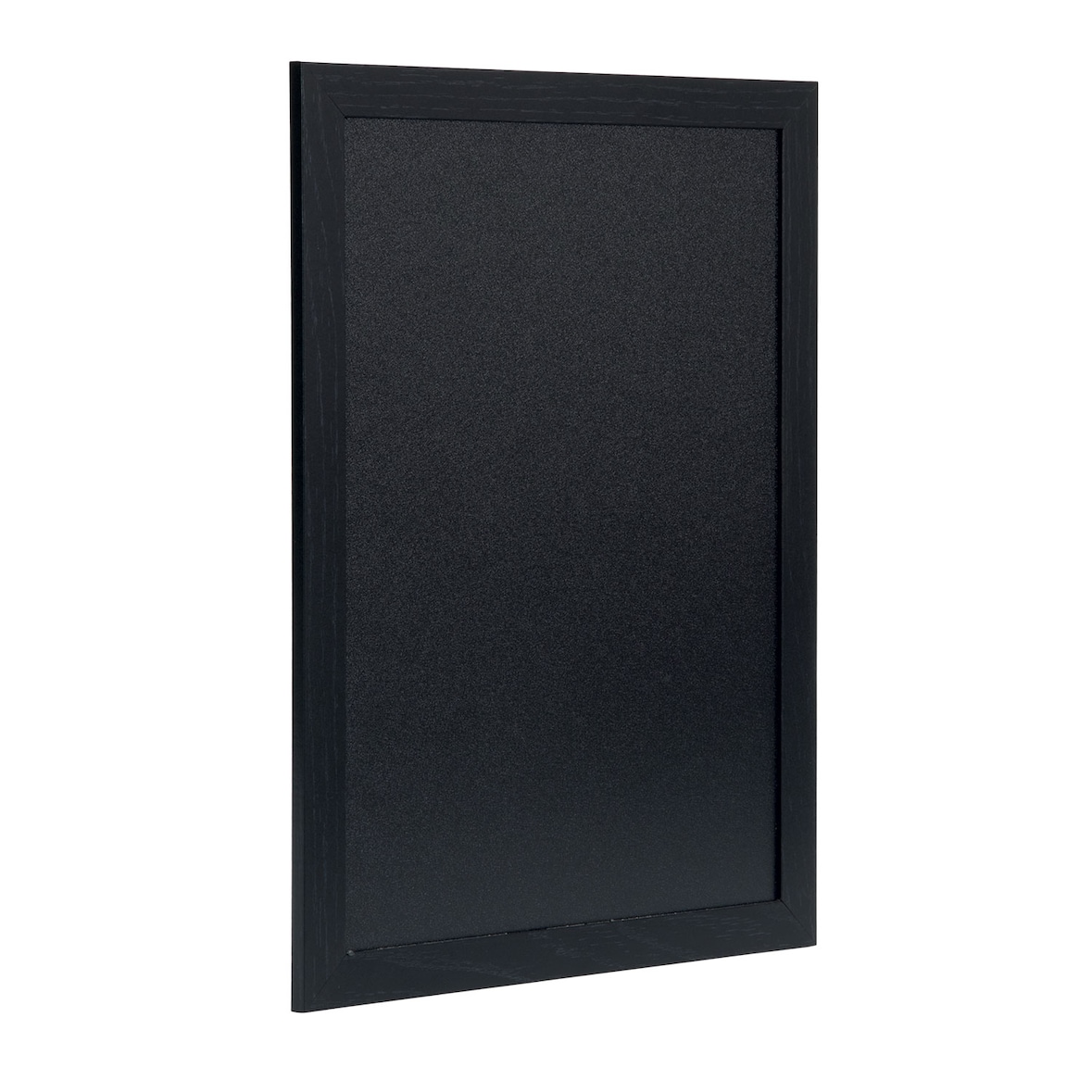 Securit® Wandtafel "Woody" – Holz mit schwarz lackiertem Finish – Kreidestift und Montageset inklusive – 30x40cm