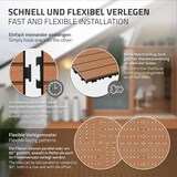 thumbnail of ECD Germany – WPC Terrassenfliesen – 60x30 cm Hellbraun 5m² | geriffelt, Holzoptik, Klicksystem mit Drainage