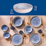 thumbnail of James Cooke Azure Vintage Müsli Schalen 2er-Set Steingut Ø 16 cm blau weiß gestreift