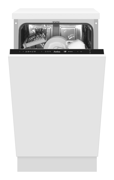 Amica EGSPV 587 921, Inbouwvaatwasser, volledig geïntegreerd, 45 cm