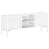 thumbnail of vidaXL TV-Schrank Weiß 115x30x46 cm Massivholz Mango