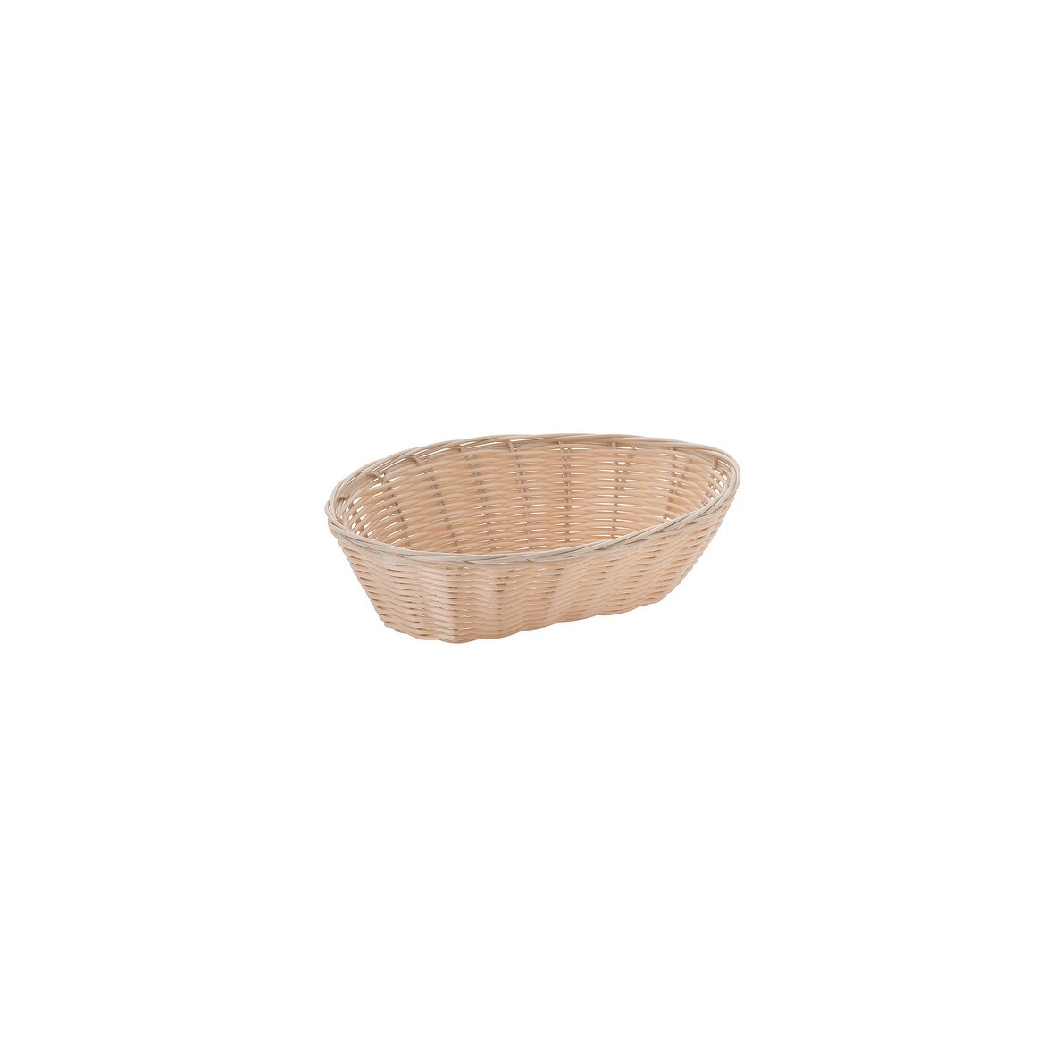 Cestino ovale vimini plastificato, Confezione da 12, mm 23X15