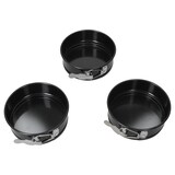 thumbnail of 3er Set Springform rund schwarz Ø 12,5 cm Airfryer Backofen PFAS-frei bis 230 °C