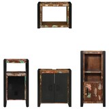 thumbnail of vidaXL Badezimmermöbel Set 4 pcs Mehrfarbig Massives recyceltes Holz
