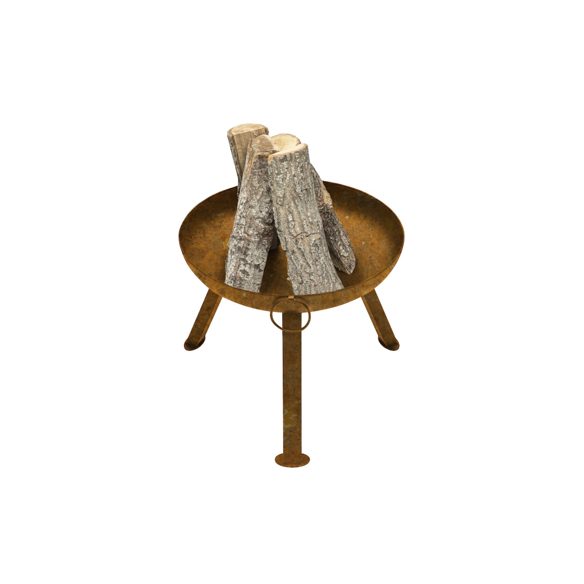 BOMBE Feuerbecken Cortenstahl – Feuerschale 48x48x30 cm, 2,5 mm Materialstärke, 7 kg, wetterfest