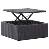thumbnail of vidaXL Gartenbett mit Dach Poly Rattan : Farbe - Schwarz