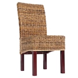 thumbnail of Lote de 6 sillas de comedor silla de mimbre M69 silla BALI mimbre plátano ~ light, sin cojines