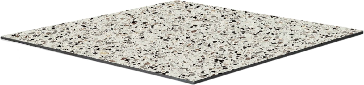 Laminierte Tischplatte 70x70 cm Terrazzo