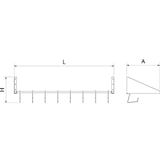 thumbnail of MOBINOX-Prateleira de parede para tabuleiros 1200x400x300 mm.