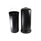 thumbnail of 12 Liter Abfalleimer Treteimer Metall schwarz matt mit Absenkautomatik
