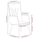 thumbnail of vidaXL Ohrensessel Schwarz Canvas