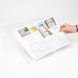 thumbnail of Danieli - Espositore Pubblicitario a Leggio in Acrilico Trasparente da Tavolo. Leggio Porta Libri A4 con Mensola Reggi-Libro