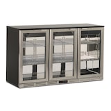 thumbnail of Arrière bar réfrigéré ventilé noir porte inox vitrée – S 285 XH