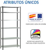 thumbnail of SimonRack Estantería Metálica con tornillos 2000x900x500 mm, 6 Alturas, 100 kg de Punto Flexión, Antracita/Blanco - Comfort