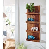 thumbnail of Sheesham Massivholz Wandregal, Nachhaltiges, handgefertigtes Regal. 30x10x80 cm | Kadima Design