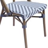 thumbnail of Chaise de jardin en aluminium et rotin synthétique