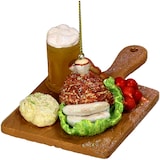 thumbnail of Christbaumschmuck Glas 14cm Bayerische Brotzeitplatte Figur Kugeln Weihnachtsbaum Anhänger Weihnachten Christbaumanhänger Weihnachtsbaumschmuck