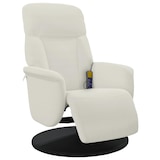 thumbnail of vidaXL Massagesessel mit Fußteil Creme Samt