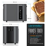 thumbnail of Arendo Toaster Kurzschlitz, Brötchenaufsatz, Wärmeisoliertes Gehäuse, Display, Touch