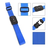 thumbnail of Koffergurt mit TSA-Zahlenschloss, flexibel verstellbar bis 190 cm, Gepäckband ideal für Reisen, sorgt für Sicherheit & festen Halt, Blau