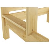 thumbnail of Etagenbett extra stabil Massivholz Kiefer natur 80x220 Hochbett ohne Rollrost 60.16-08-220oR