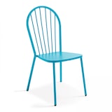 thumbnail of Chaise bistrot en métal bleu