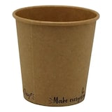 thumbnail of Copos de papel kraft "Make everyday earth day" Ø60mm 120ml (4Oz) (1.000 unid.)