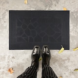 thumbnail of Relaxdays Fußmatte Gummi, 40 x 60 cm, Fußabtreter mit Noppen, innen & außen, wetterfest, rutschfeste Türmatte, schwarz