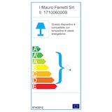 thumbnail of Applique in metallo marrone in stile industriale cm 33x15x27,5