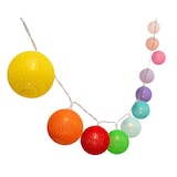 thumbnail of Lumisky Guirlande solaire MIMY COLORS 10 boules coton 3.8M Nylon Multicolore