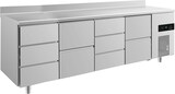 thumbnail of Gastro Kühltisch je 2 Schubladen mittig&rechts je 3 Schubladen links&mittig Umluftkühlung  Aufkantung,2330x700x850mm -2/+8°C