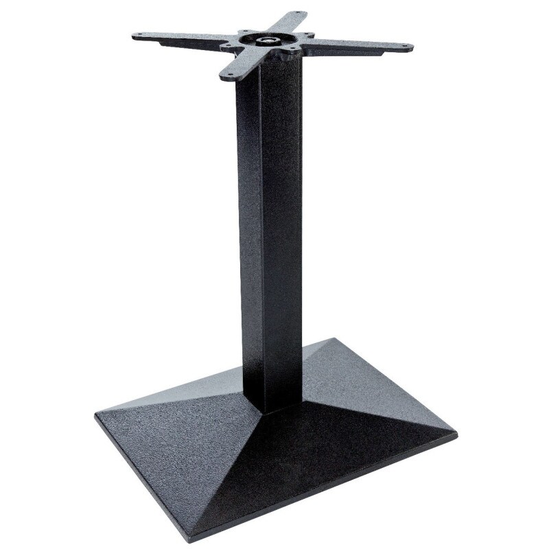 Pied de table de brasserie 55x40 en métal noir Rosane